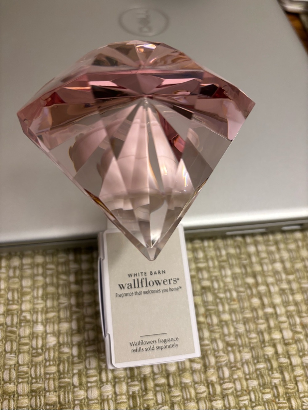 Bath & Body Works Pink Faceted Crystal Wallflowers Topper